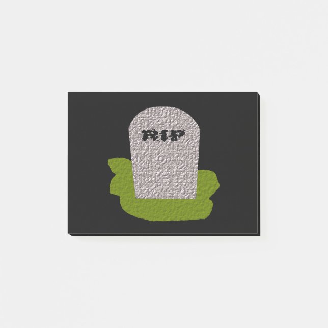 RIP Tombstone Post it notes Pad (Front)