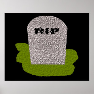 RIP Tombstone Print