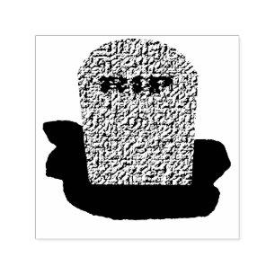 RIP Tombstone Self Inking Stamp