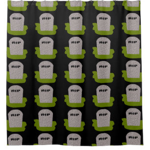 RIP Tombstone Shower Curtain