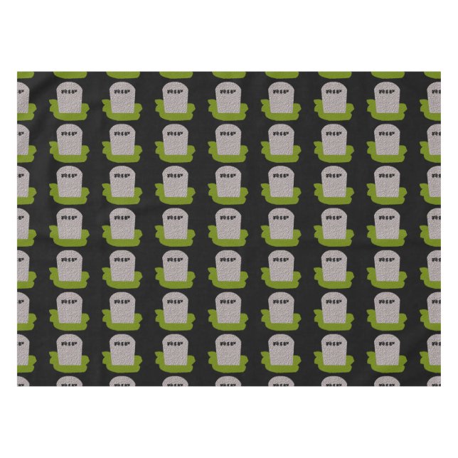 RIP Tombstone Tablecloth (Front (Horizontal))