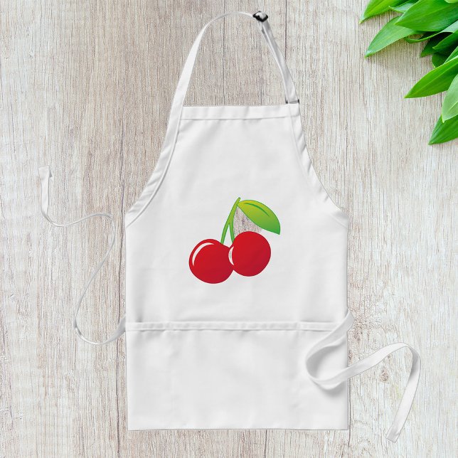 Ripe Bright Red Cherries Standard Apron (Creator Uploaded)