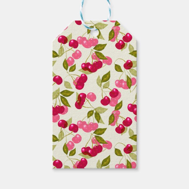Ripe cherry gift tags (Front)