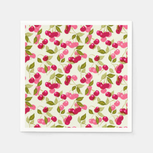 Ripe cherry napkin