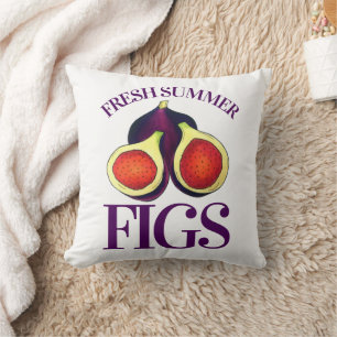 Ripe Fresh Summer Figs Fig Tree Food Cooking Cushion