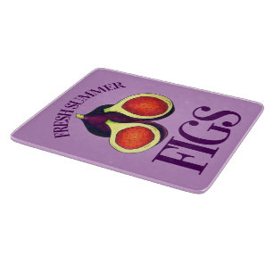 Ripe Fresh Summer Figs Fig Tree Kitchen Art Cutting Board