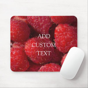 Ripe Red Raspberries Mouse Pad
