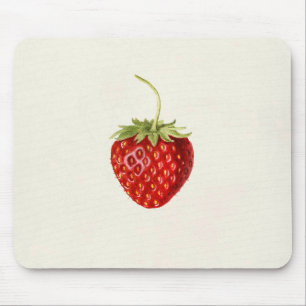 Ripe Red Strawberry (by Louis C.C. Krieger) Mouse Pad