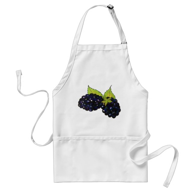 Ripe Summer Blackberries Blackberry Berry Berries Standard Apron (Front)