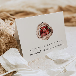 "Ripe With Gratitude" Farmers Market Bridal Shower Thank You Card
