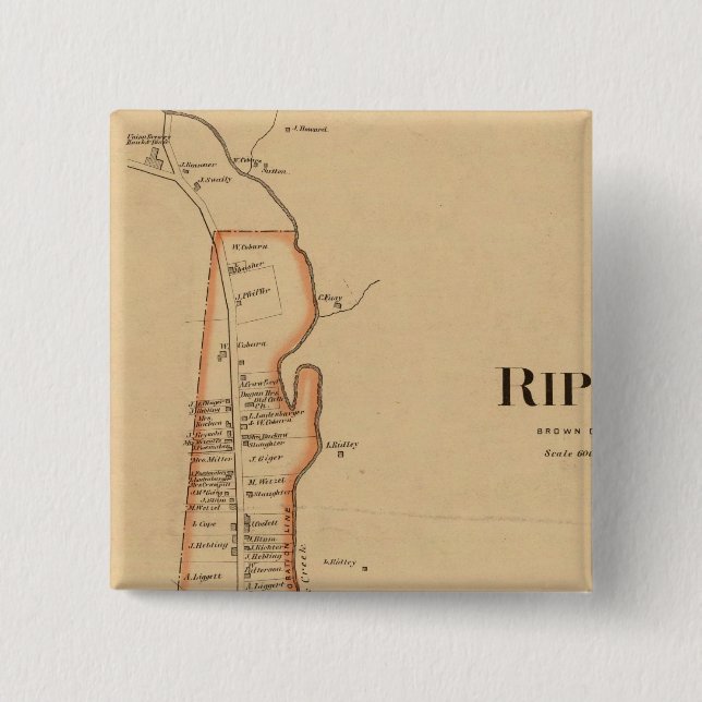 Ripley, Ohio 15 Cm Square Badge (Front)