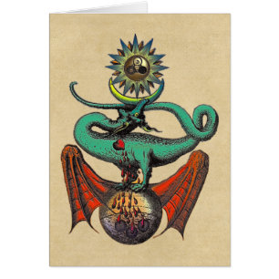Ripley Scroll Dragon Notecard