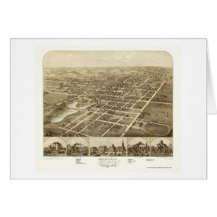 Ripon, WI Panoramic Map - 1867