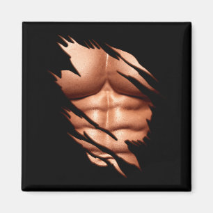 Ripped Abs Clic Funny  Magnet