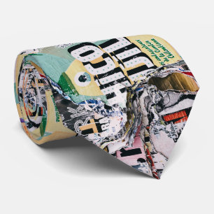 Ripped art tie