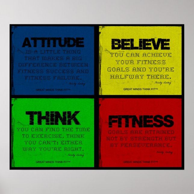Ripped for Fitness Quotes Collage Poster (Front)