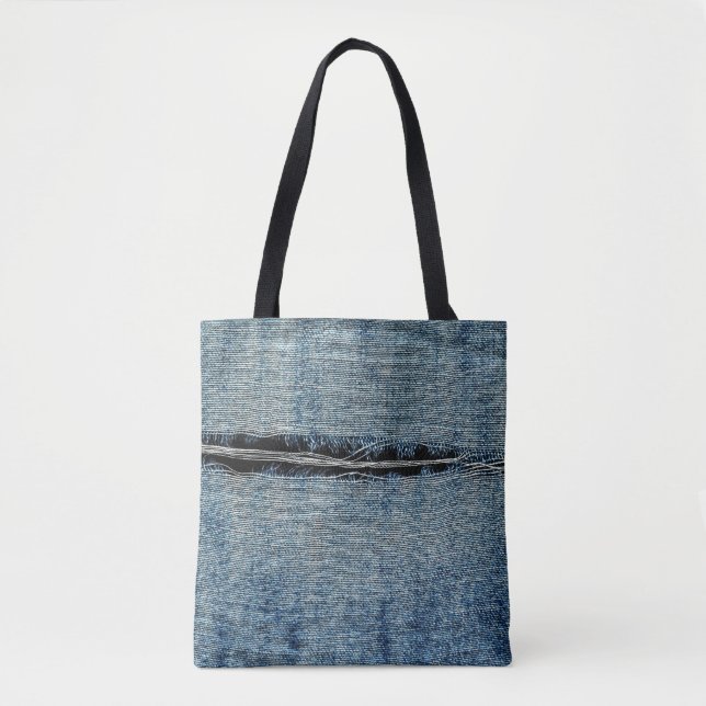 Ripped Jeans Tote Bag (Front)