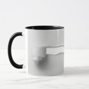 Ripped Paper Sample 3D Funny Trick Cup Coffee