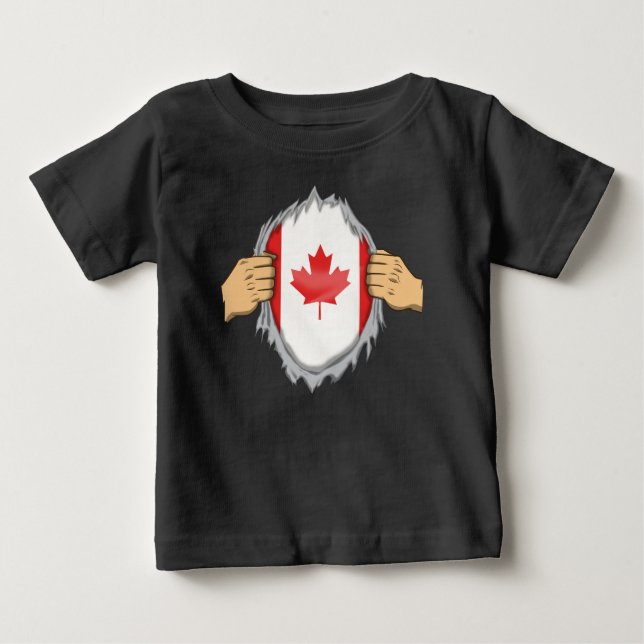 Ripped Shirt Canadian Flag Within (Front)