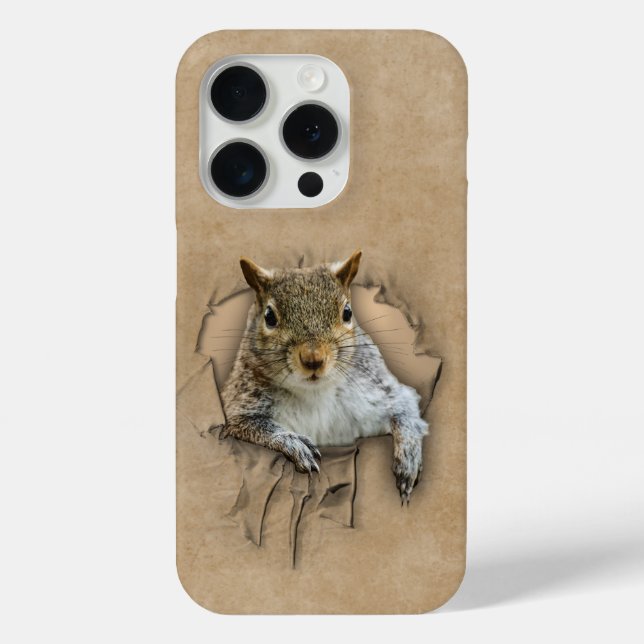 Ripped Shirt Squirrel Case-Mate iPhone Case (Back)