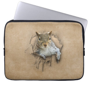Ripped Shirt Squirrel Laptop Sleeve