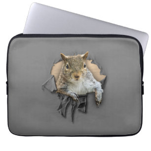 Ripped Shirt Squirrel Laptop Sleeve