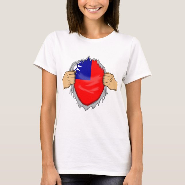 Ripped Shirt Taiwanese Flag Within (Front)