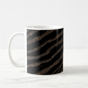 Ripped SpaceTime Stripes - Glitter Brown Coffee Mug