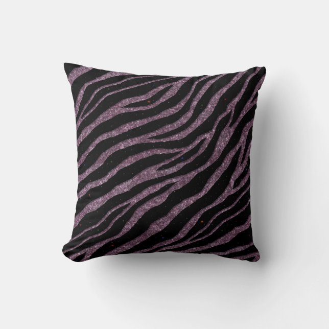 Ripped SpaceTime Stripes - Glitter Pink Cushion (Front)