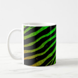 Ripped SpaceTime Stripes - Orange/Green Coffee Mug