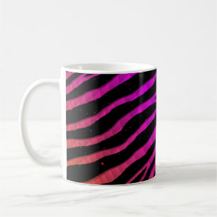 Ripped SpaceTime Stripes - Orange/Pink Coffee Mug