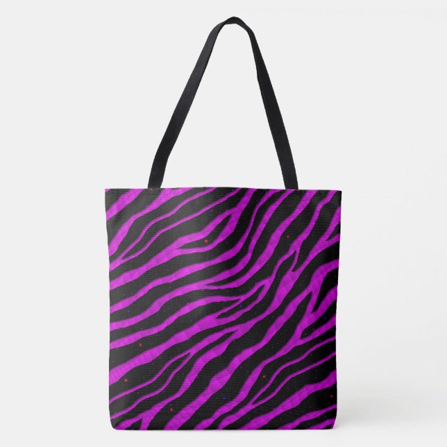 Ripped SpaceTime Stripes - Pink Tote Bag (Front)
