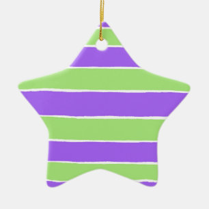 Ripped striped paper pattern ceramic tree decoration