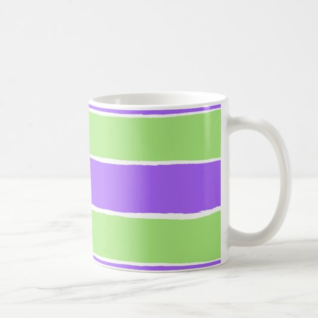 Ripped striped paper pattern coffee mug (Right)
