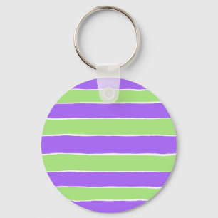 Ripped striped paper pattern key ring