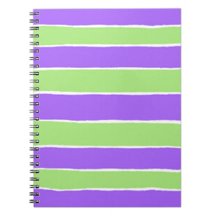 Ripped striped paper pattern notebook