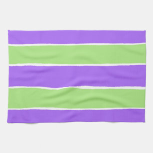Ripped striped paper pattern tea towel