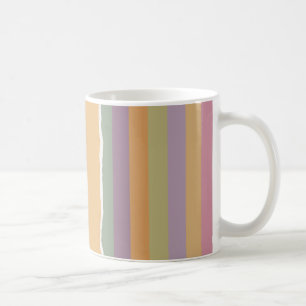 Ripped striped wrapping paper coffee mug