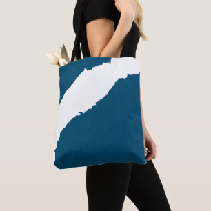 Ripped Wave Ocean blue Tote Bag