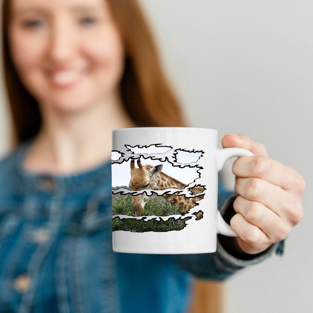 Ripped Wildlife Giraffe Thorn Tree Coffee Mug (Creator Uploaded)