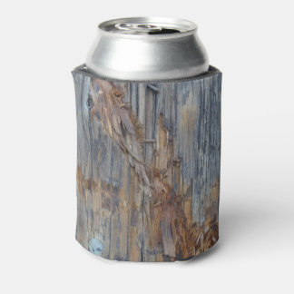 Ripped Wood Texture Can Cooler or Beer Sleeve