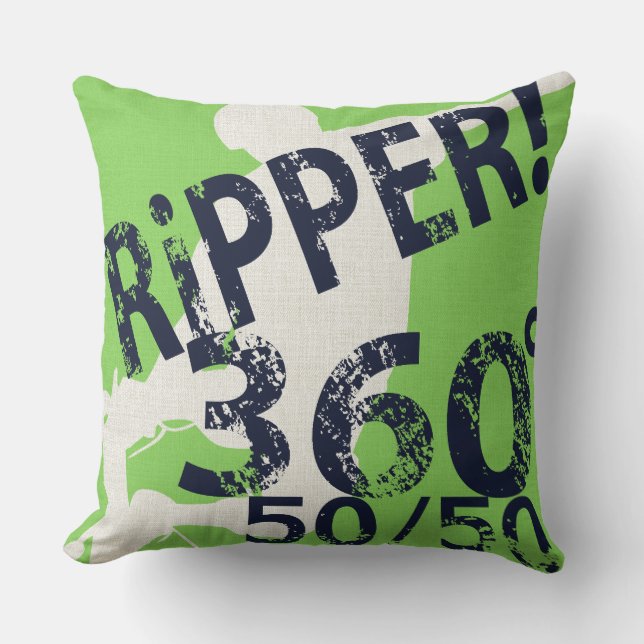 Ripper 360 50 50 Skateboard Pillow (Front)