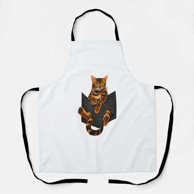 ripper pocket Bengal lover gift  Apron (Front)