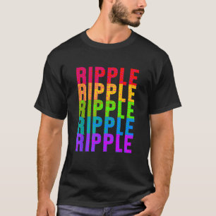 Ripple Colourful XRP Cryptocurrency Currency Block T-Shirt