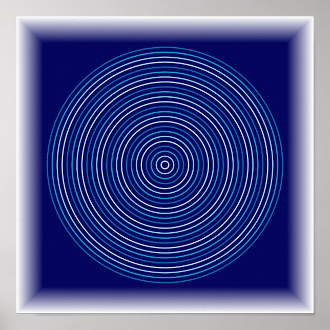 Ripple Effect - Abstract Water Art Poster (Front)