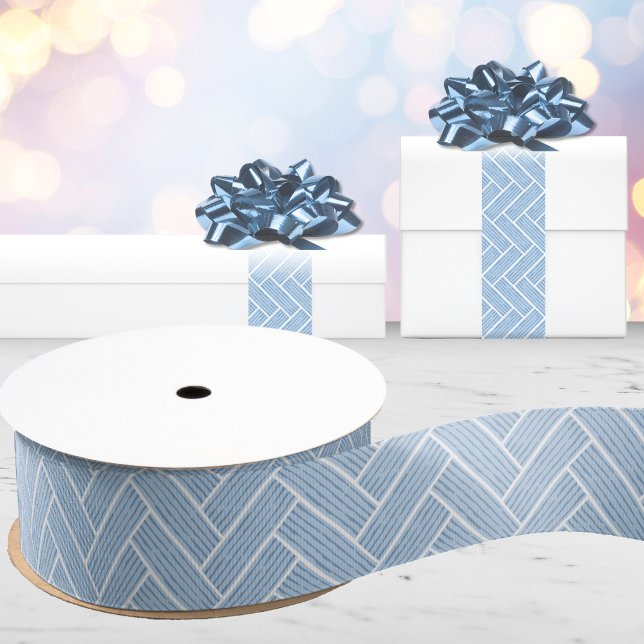 Ripple Herringbone in Slate Grosgrain Ribbon (Creator Uploaded)