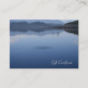Ripple in Still Blue Water - Gift Certificate