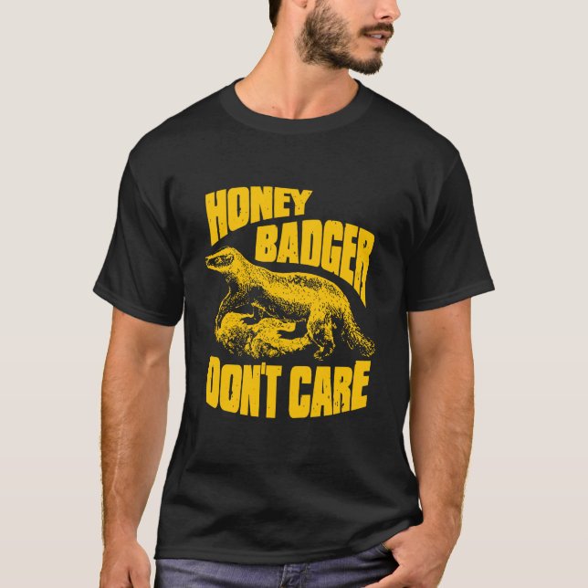 Ripple Junction Honey Badger Don'T Care Illustrati T-Shirt (Front)