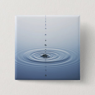 Ripple on Water 15 Cm Square Badge