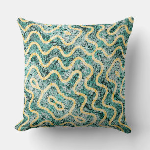 Ripple Teal Cushion